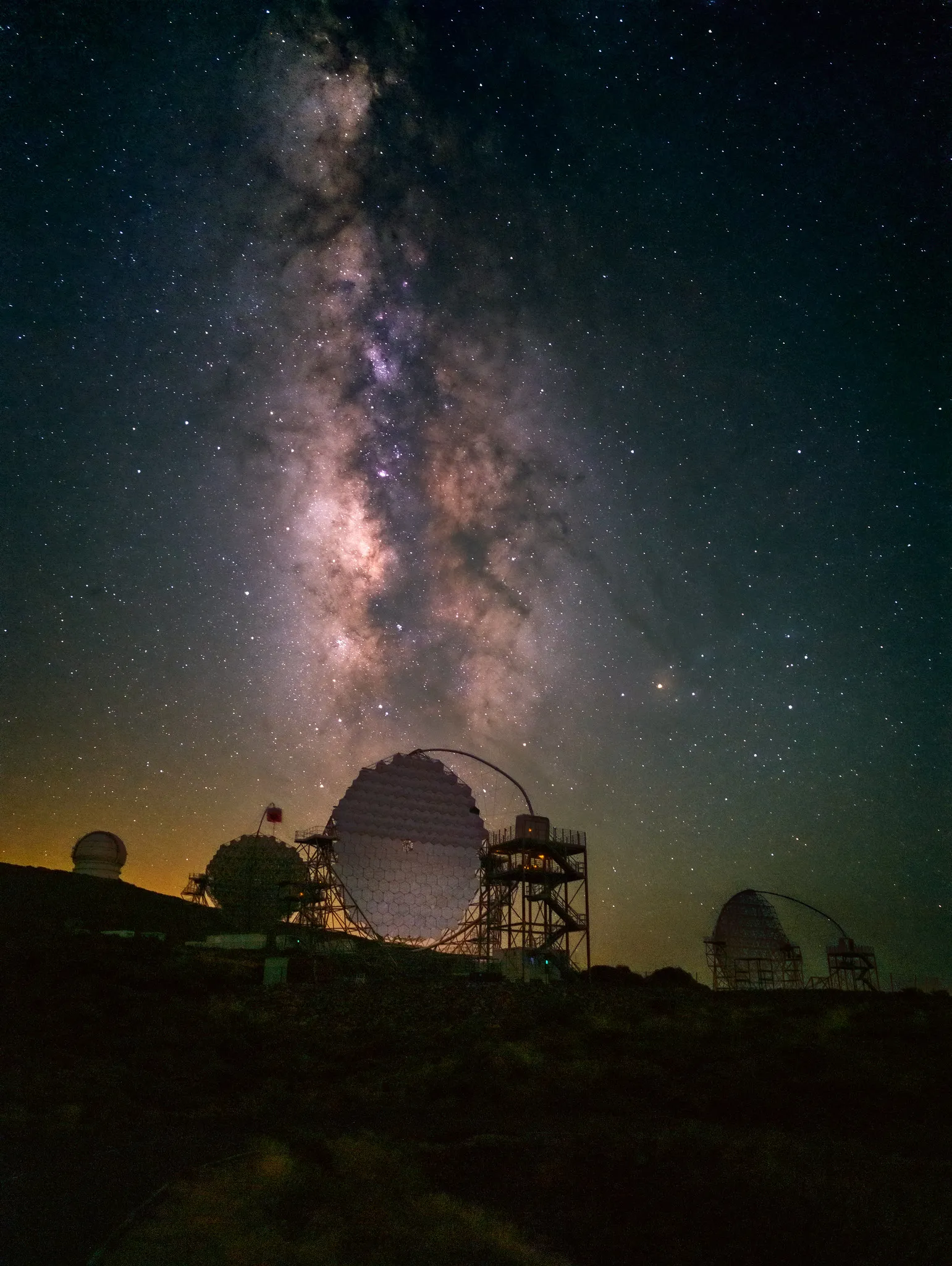 Milky Way photographed on a Google Pixel 8 Pro, ISO 3200, f/1.7, 16 seconds, 20-frame stack