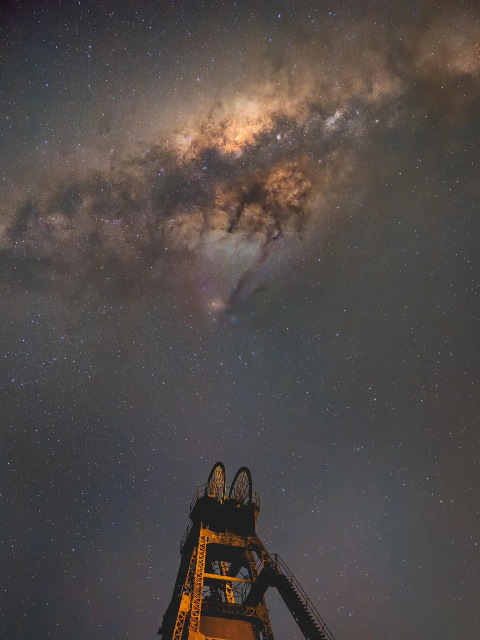 Milky Way photographed on a iPhone 15 Pro Max, ISO 10000, 10 seconds, 6-frame stack