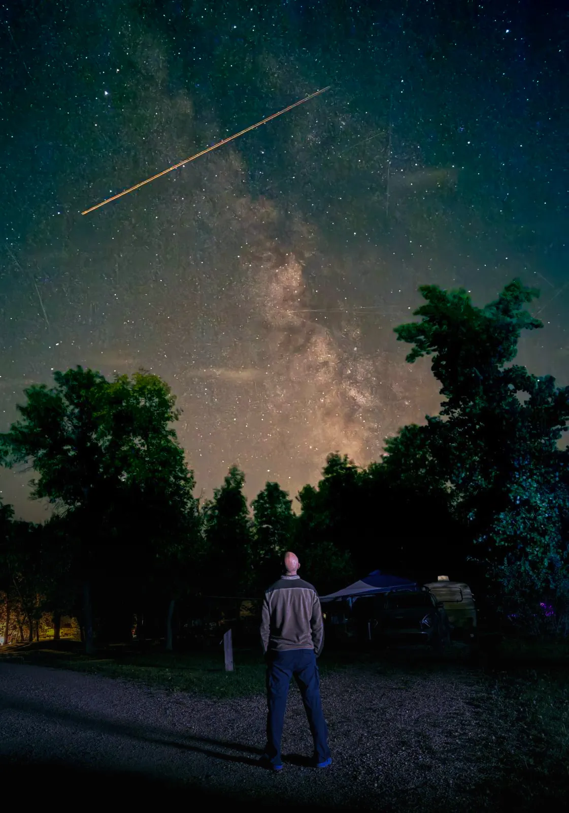 Milky Way photographed on a iPhone 16 Pro Max, Night Mode 30s