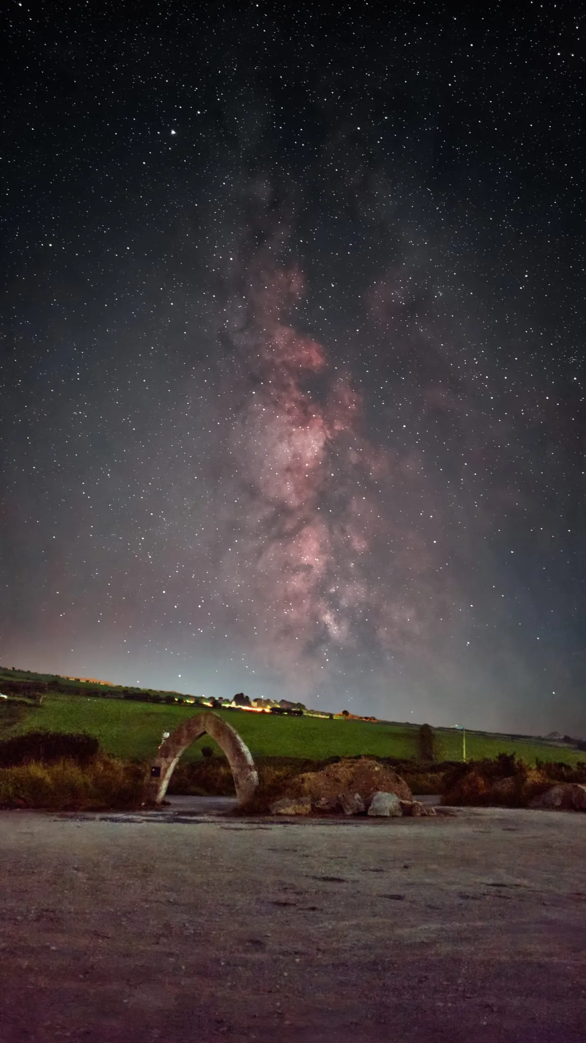 Milky Way photographed on a Google Pixel 7a, Astrophotography mode