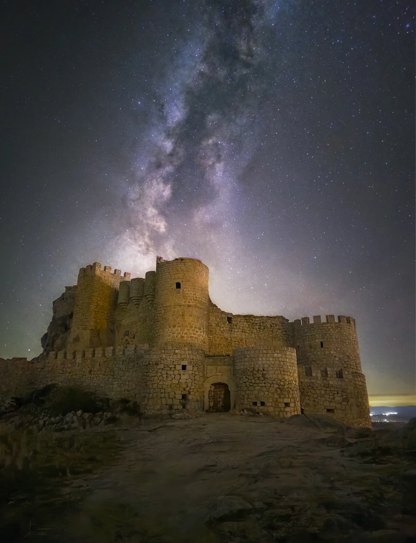 Milky Way photographed on a smartphone