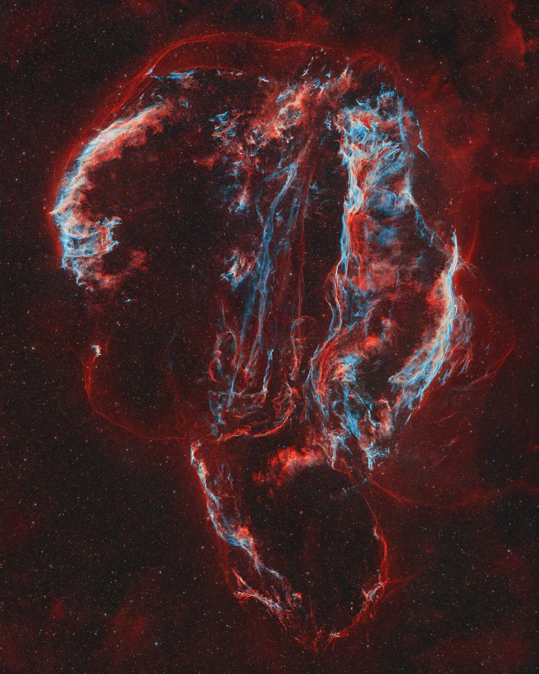 The Cygnus supernova remnant imaged with a Takahashi FSQ-106EDX4