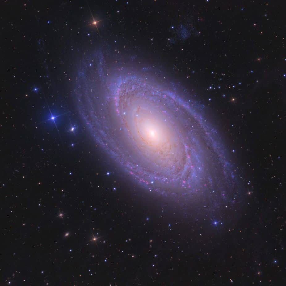 Messier 81 (M81) spiral galaxy 