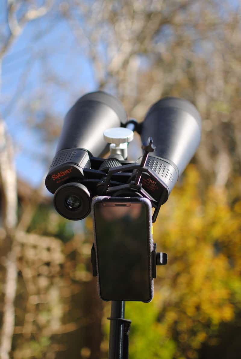 smartphone adapter astronomy binoculars