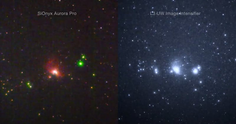 sionyx aurora vs image intensifier comparision