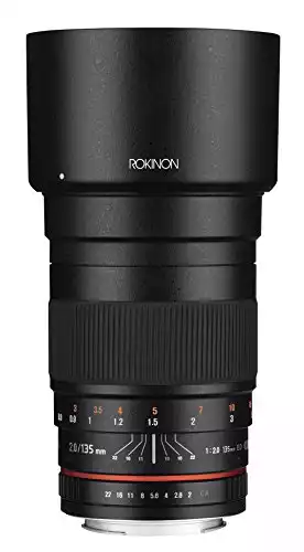 Rokinon 135mm F2.0 ED UMC Telephoto Lens for Canon Digital SLR Cameras