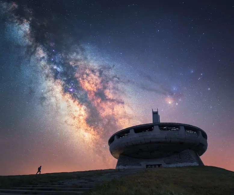 Back to the Spaceship © Mihail Minkov taken with a Sony A7 III camera. Runner-up in the 'People & Space' category in Astronomy Photographer of the Year 2022.