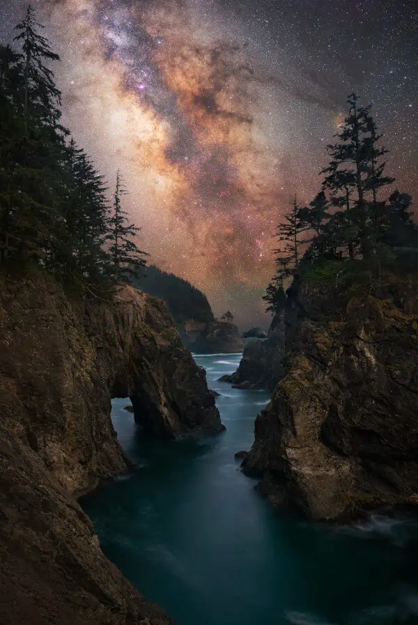 framing landscape astrophotography
