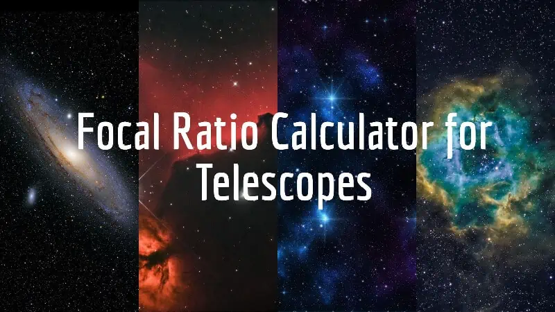 focal ratio formula