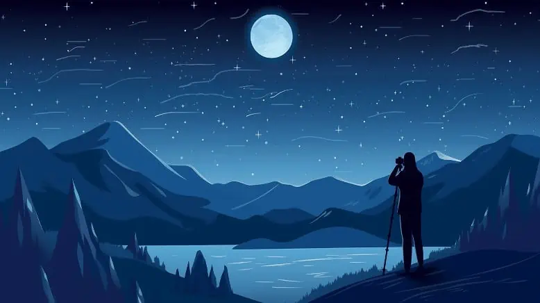 Night sky navigation