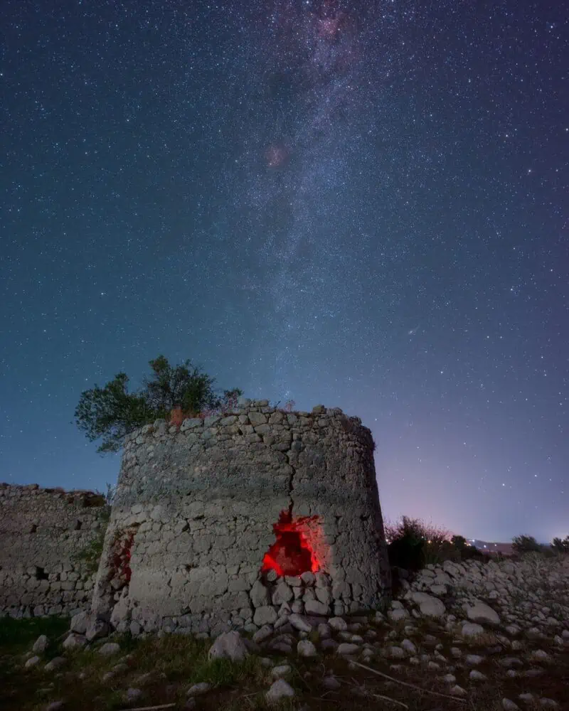 Dario Giannobile - Milky Way Above The Tower Of Mazzallakkar Castle Sicily