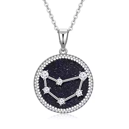 DFUNH Zodiac Necklace for Women Girls Birthday Gifts for Best Friend Female Jewelry Gift for Wife Girlfriend Valentines Day Anniversary Mother's Day Christmas Gift for Her Constellation Pendant N...
