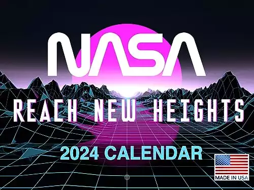 NASA Calendar 2024 RetroVibes 90s