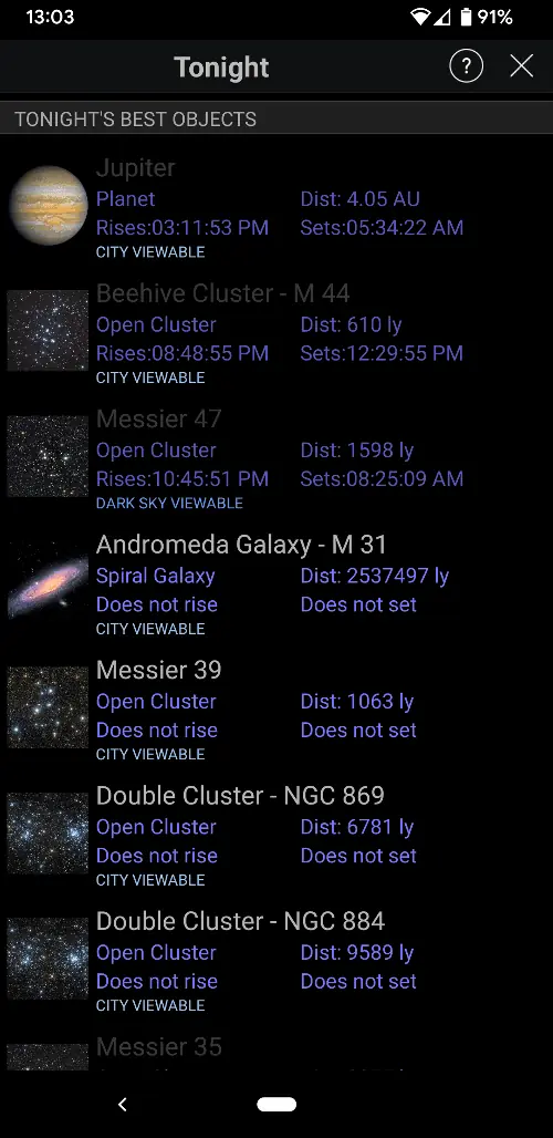 StarSense Explorer app