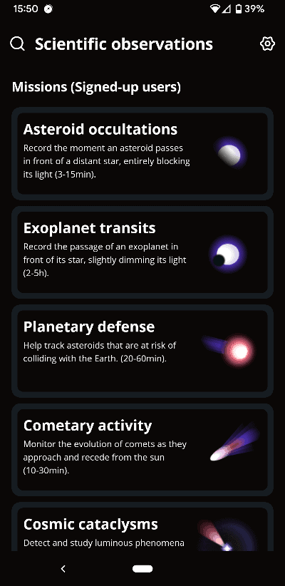 unistellar citizen science