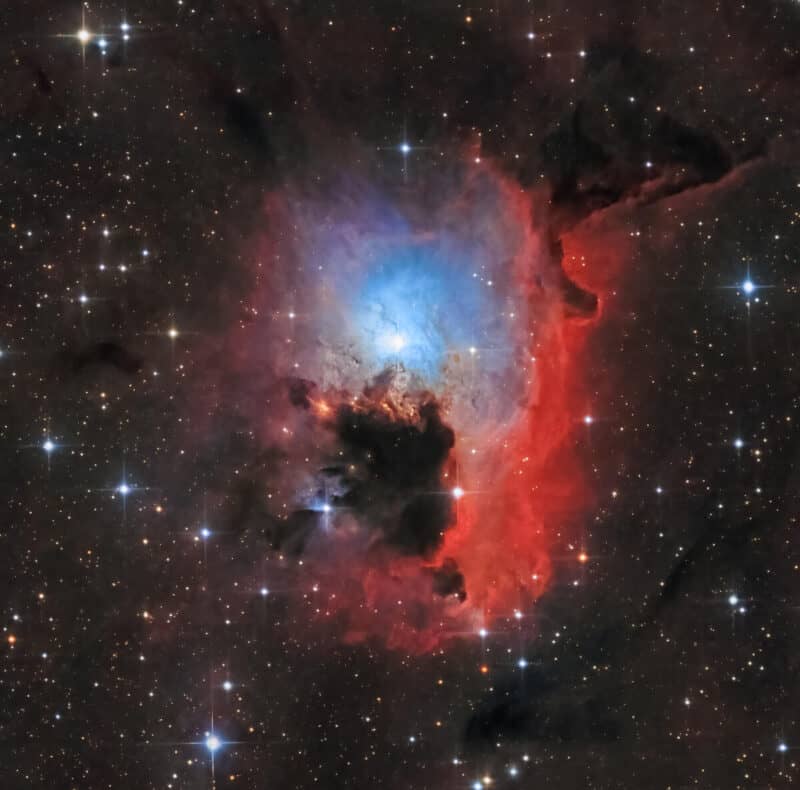 NGC 2626 (Reflection nebula) (Credit: Harshwardhan Pathak (processing) original data from Telescope Live)