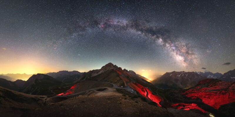 Milky Way Mountain Panorama (Image Credit: Camille Niel)