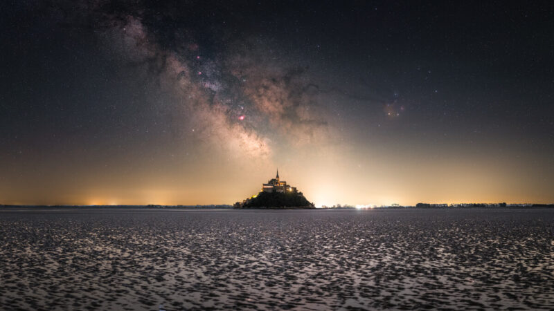 Mont Saint Michel under the Milky Way (Image Credit: Camille Niel)