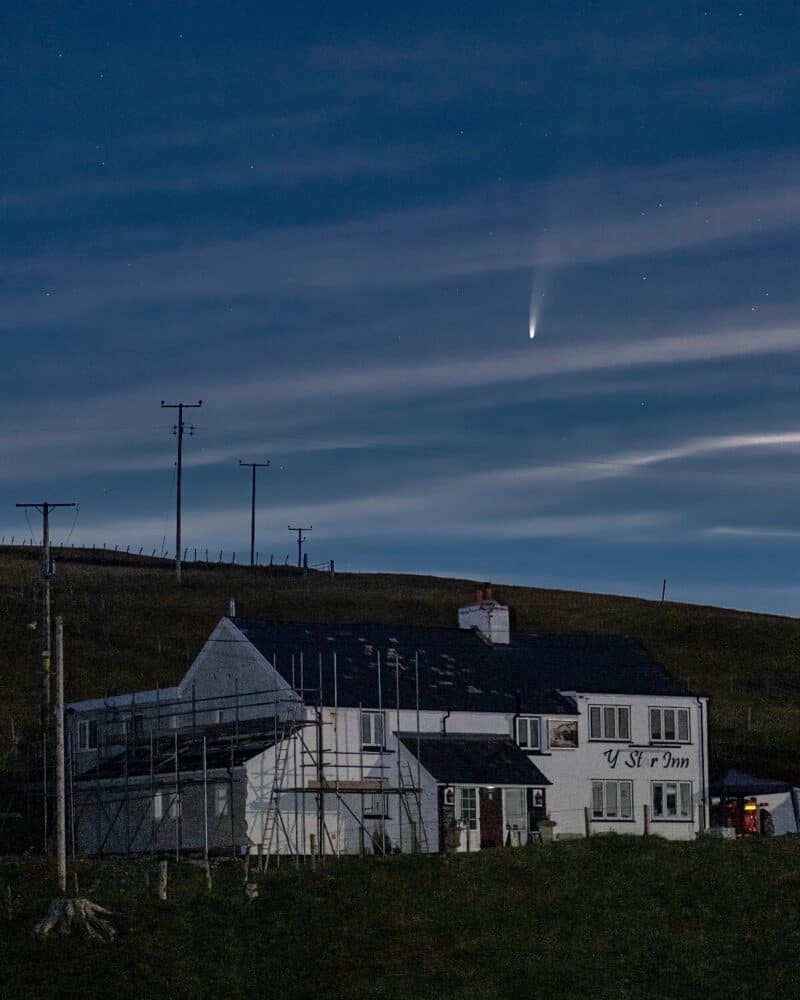Y Star Inn - Comet Neowise (Image Credit: Robert Price)