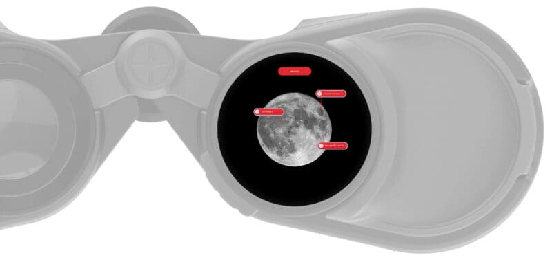 Unistellar ENVISION overlaying the features of the moon (Image Credit: Unistellar)