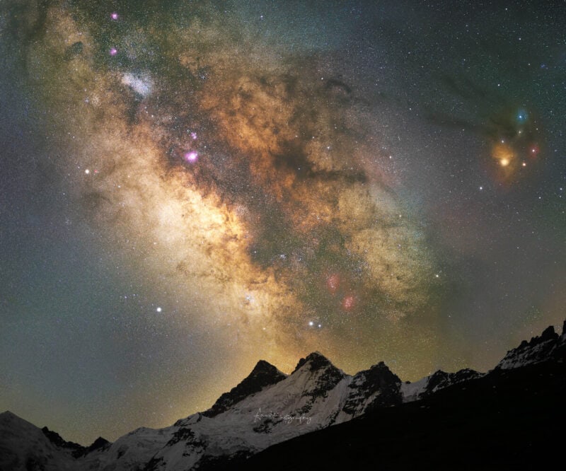 Super Milky Way over Ghepan glacier (Image Credit: Anushtup Roy Choudhury)