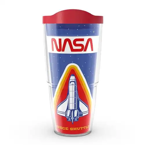 Tervis NASA Made in USA Double Walled Insulated Tumbler Travel Cup Keeps Drinks Cold & Hot, 24oz, Classic