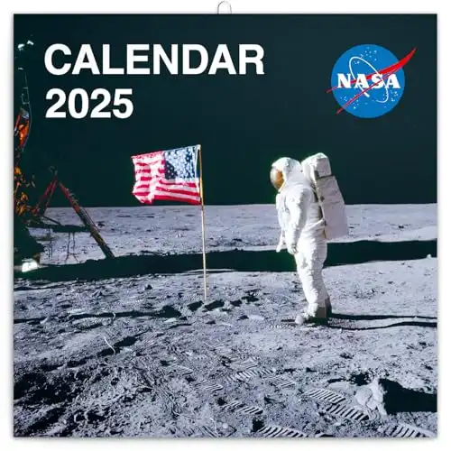 Calendar 2024-2025, NASA Wall Calendar, Monthly Calendar, 16 Month Hanging Calendar Sep 2024 - Dec 2025, 12x12 in.