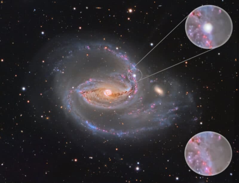 SuperNova in NGC 1097 (Image Credit: ShaRa)