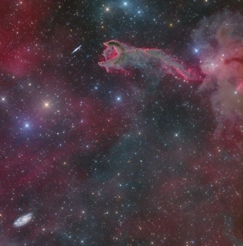 Widefield on CG4 cometary globule (Image Credit: ShaRa)