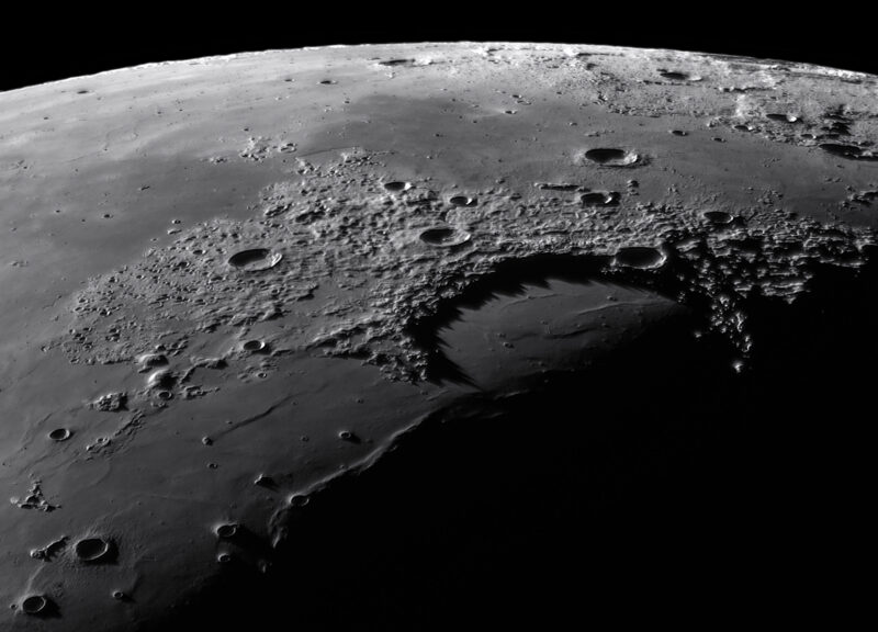 Shadow peaks of Sinus Iridum © Gabor Balazs 1