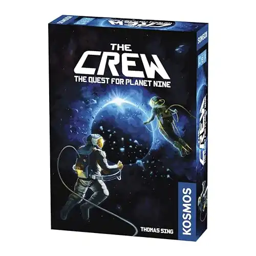 THAMES & KOSMOS The Crew - Quest for Planet Nine | Card Game | Kennerspiel des Jahres Winner | Cooperative | 3-5 Players | Ages 10+ | Trick-Taking | 50 Levels of Difficulty | Endless Replay