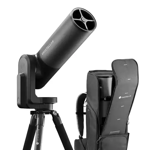 Free Backpack Bundle: UNISTELLAR Equinox 2 Smart & Digital Telescope + UNISTELLAR Free Genuine Backpack - Beginners and Experienced Users - iPhone and Android Compatible - 114mm Aperture