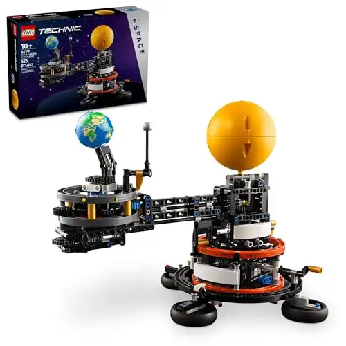 LEGO Technic Planet Earth and Moon in Orbit Building Set, Outer Space Birthday Gift for 10 Year Olds, Solar System Space Toy for Imaginative, Independent Play, Space Room Décor for Boys & Girls, ...