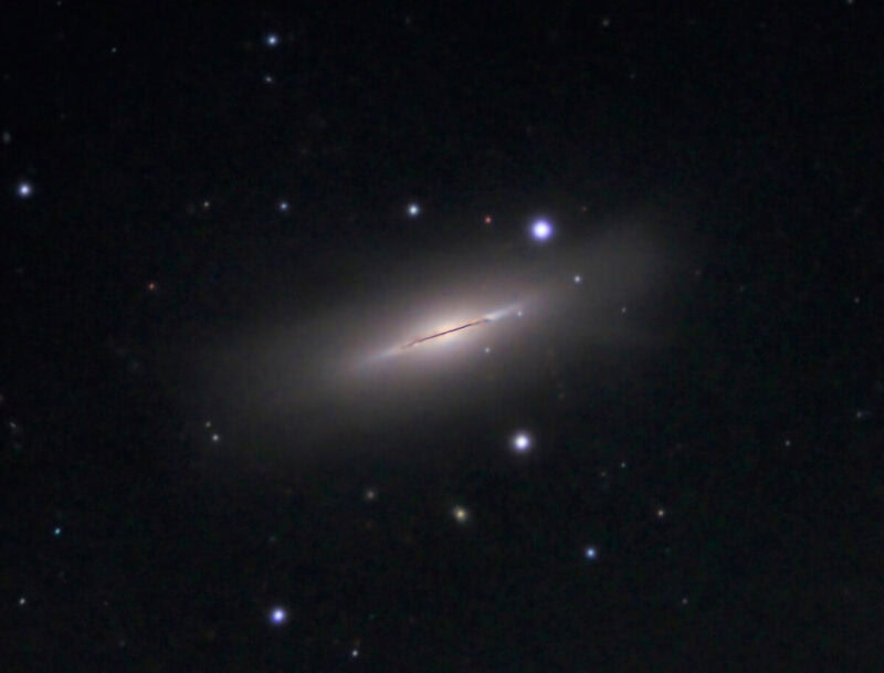 NGC5866 Spindle Galaxy. Credit: Alessandro Ravagnin