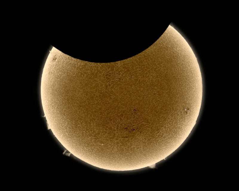 Partial Solar Eclipse 2023. Winner at Astrofest 2024. Credit: Alessandro Ravagnin