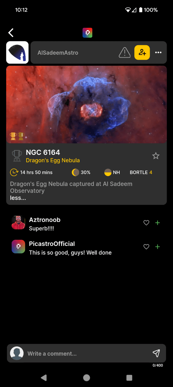 Picastro screenshot